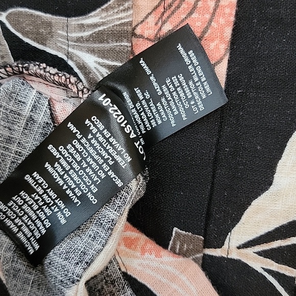 Original Nicole Miller Floral V-Neck Linen Women’s Mini Dress Sz M - Picture 6 of 6